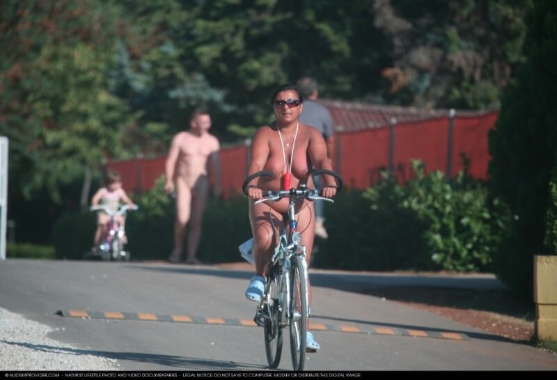 Naturists Road Biking pics - Most nudists are motivated solely by a sense of comfort