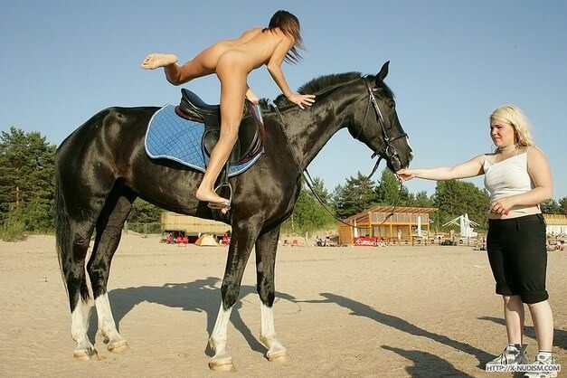 Ride on horseback - Popularizing nudism among the general public