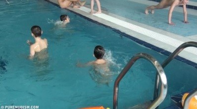 Poolside activities 1 Full HD - Types of recreation in nudist and naturist resorts and parks