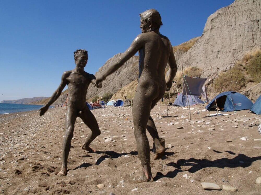Jr Nudist Nude Beach Mud Soldiers photos - Family naturism in European countries