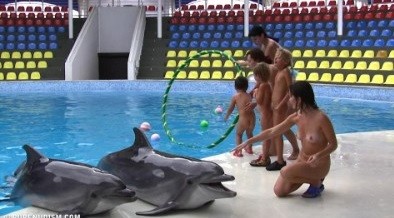 Dolphin Day Delights 1 - A person without clothes is closer to nature