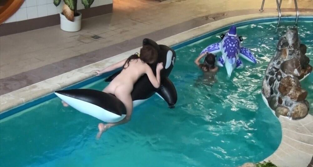 Naturism in the pool Full HD - The True Golden Age of Naturism