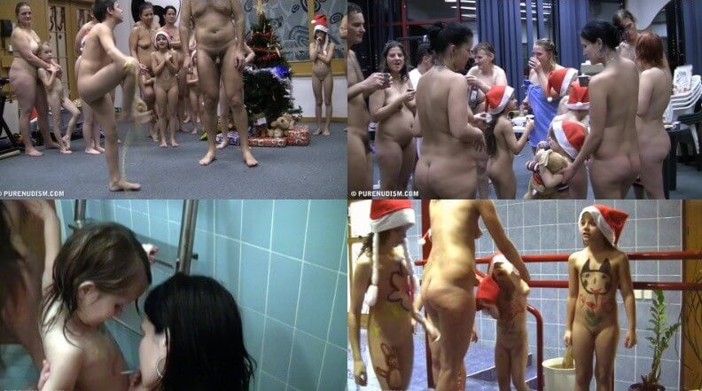 Christmas day Full HD video - The practice of naturism fosters inner harmony