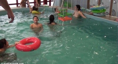 Indoor Swim Exercise 2 Full HD video - Naturism is about peace and tranquility