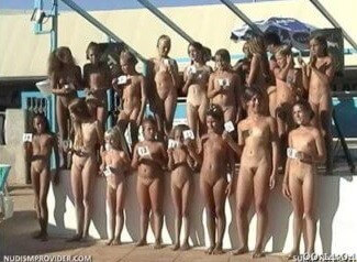 Junior Miss Pageant France video 2 - For those who want to officially become nudists
