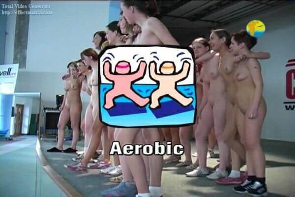 Naturist Freedom: Aerobic - Naturism helps accept everyones differences and unique qualities