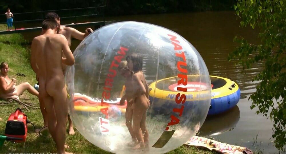 Daytime Family Picnic Full HD - Nudists strive for inner harmony and peace of mind