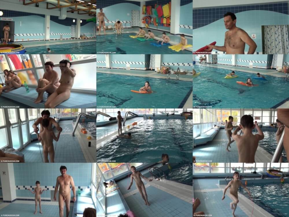 Poolside activities 2 Full HD - The practice of naturism promotes inner harmony and peace